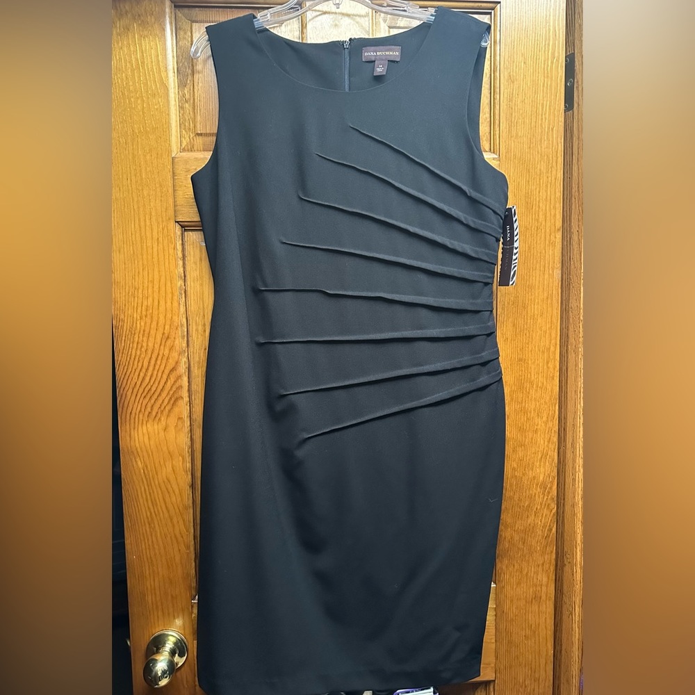 Dana Buchman Fully Lined Size 14 Black Dress New with Tags